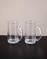 Frothy Fiesta Beer Mug Clear - Set of 2