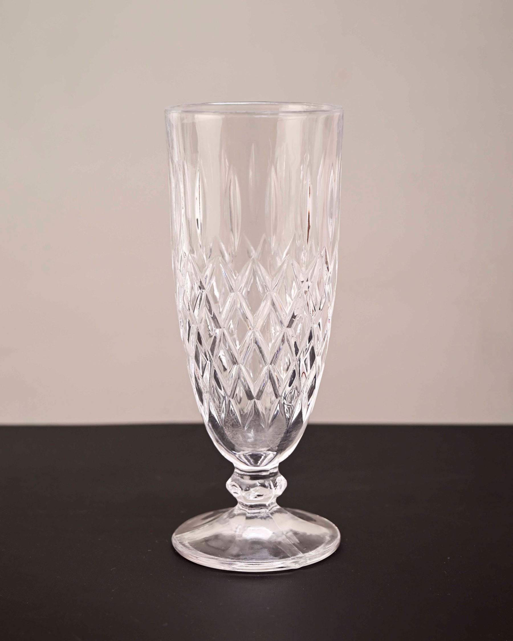 Diamond Cut Drinking Glass - Set Of 6