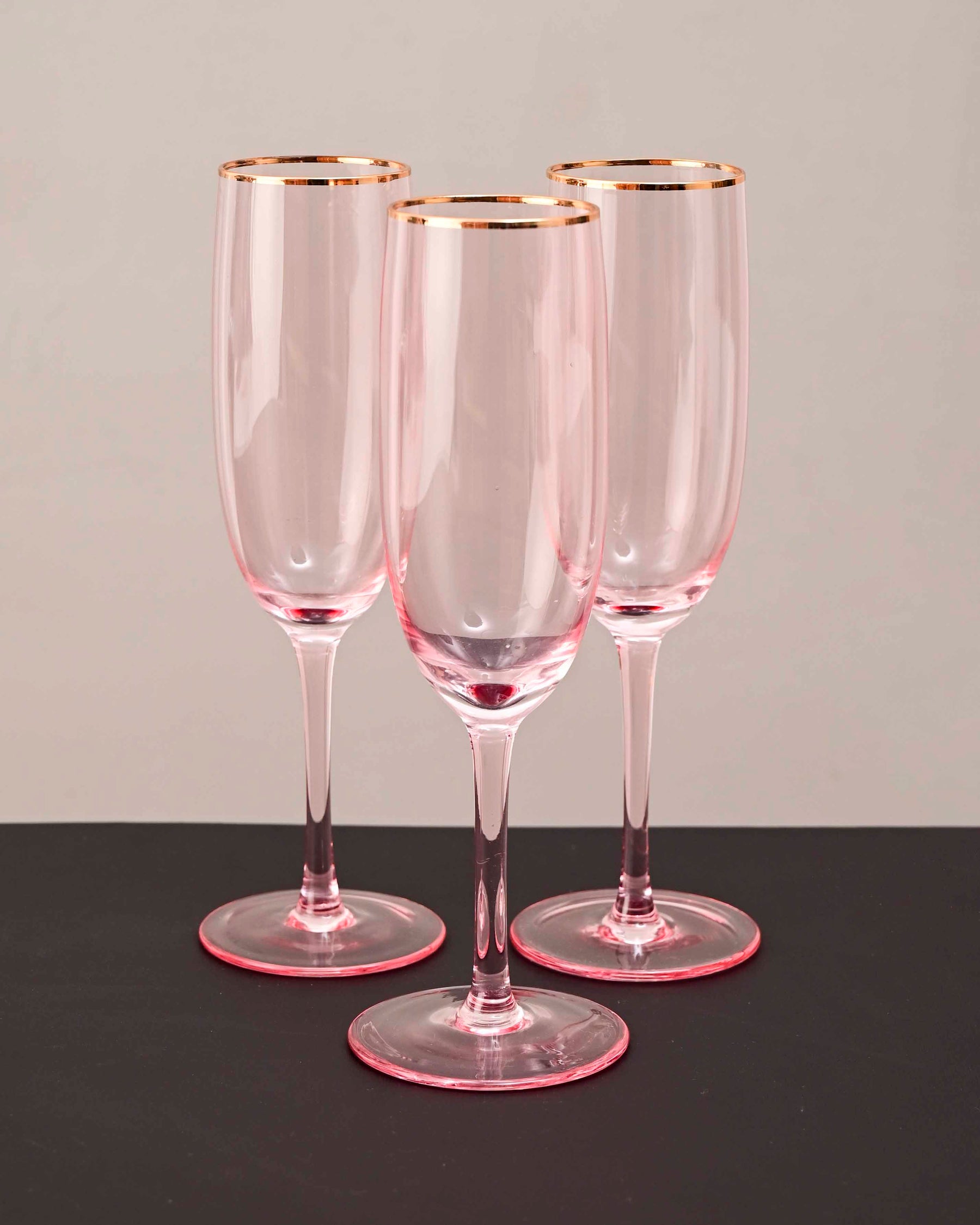 Sparkling Champagne Flute - Pink - Set Of 6