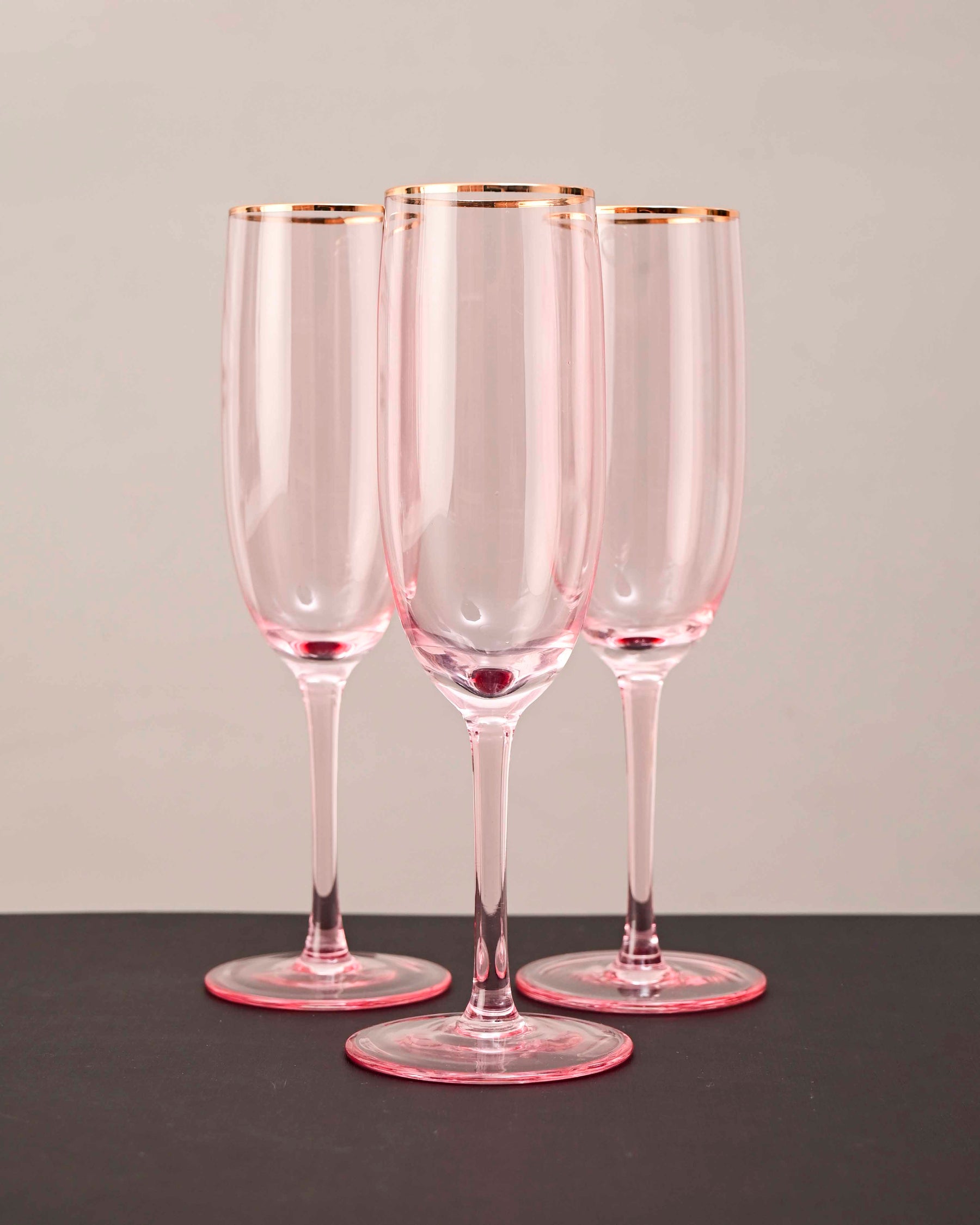 Sparkling Champagne Flute - Pink - Set Of 6