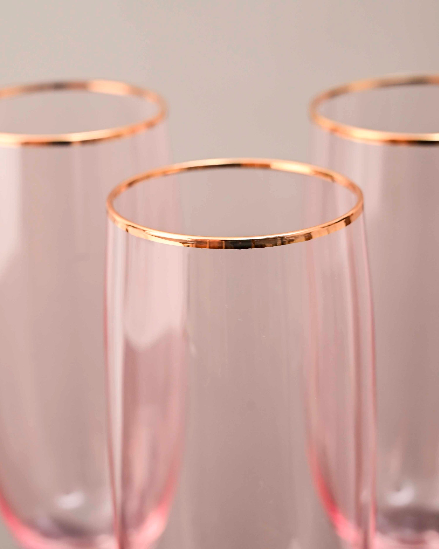 Sparkling Champagne Flute - Pink - Set Of 6