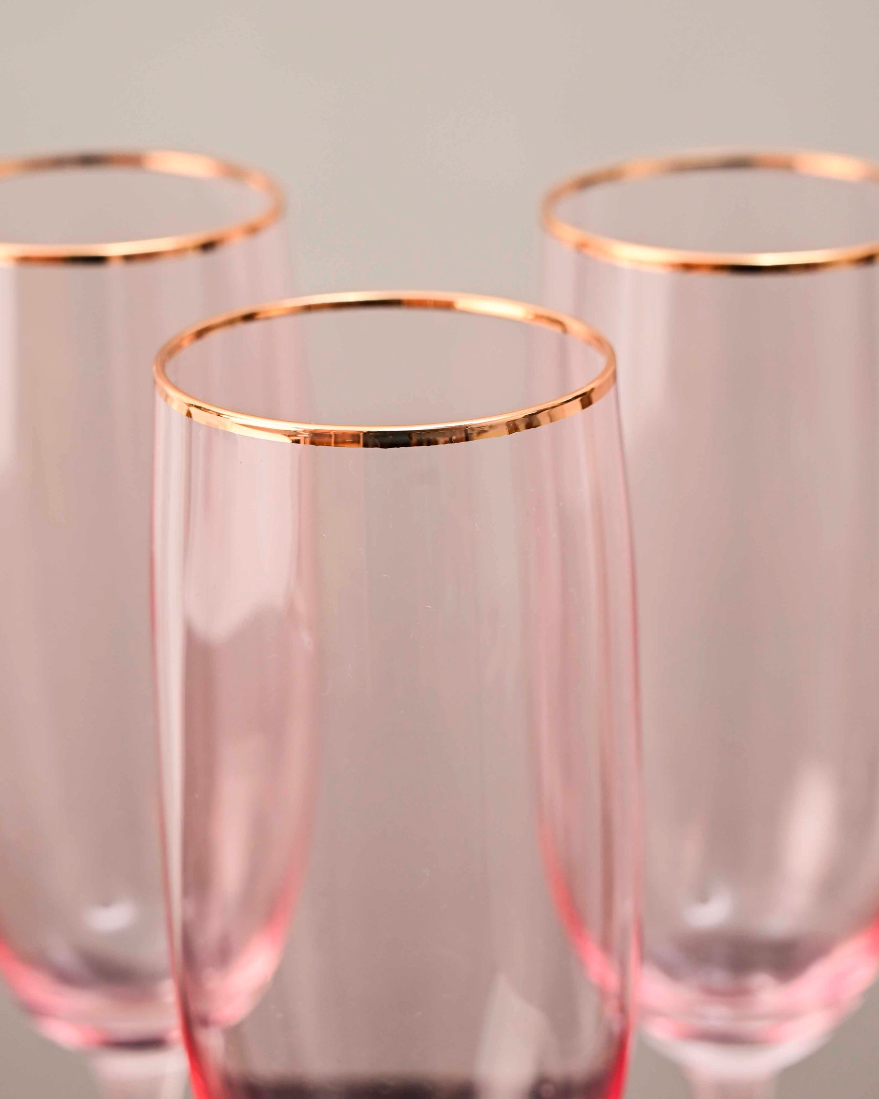 Sparkling Champagne Flute - Pink - Set Of 6