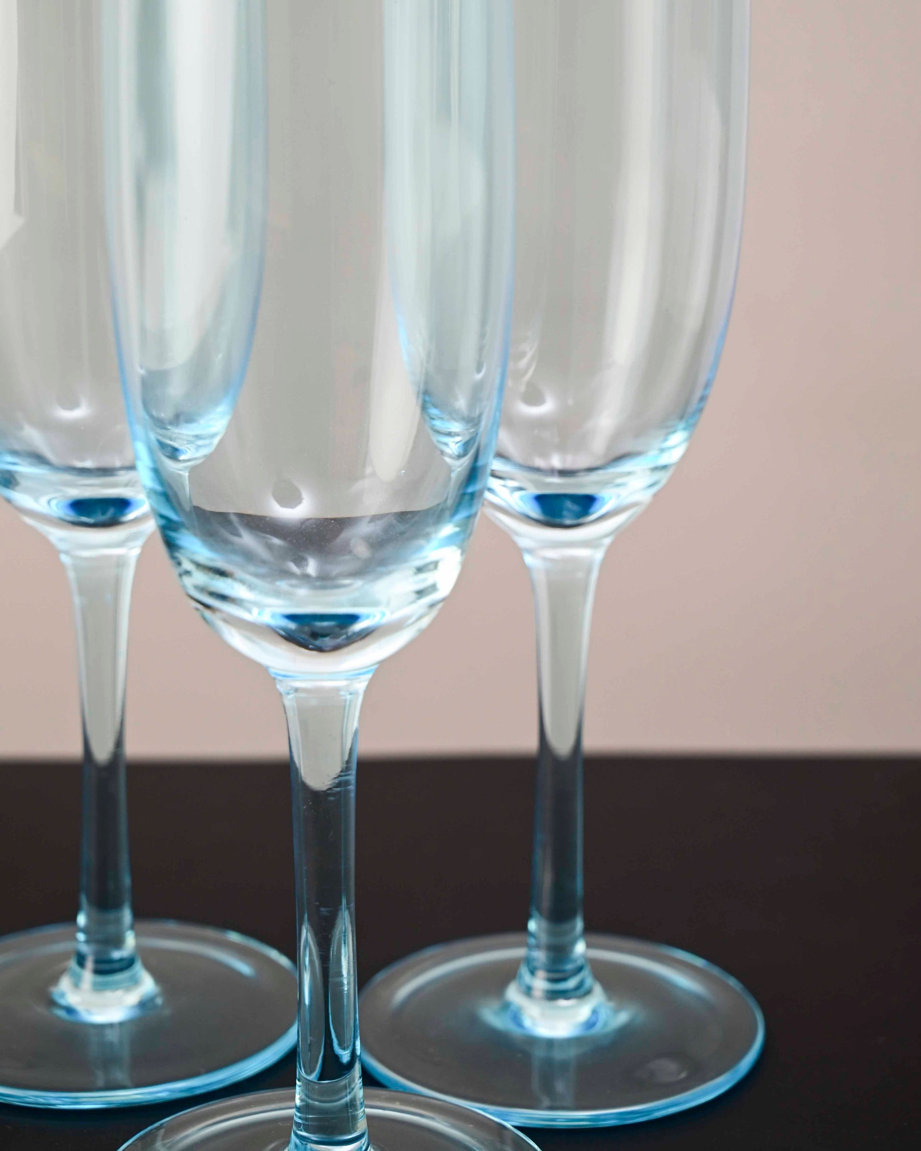 Sparkling Champagne Flute - Sky Blue - Set Of 6