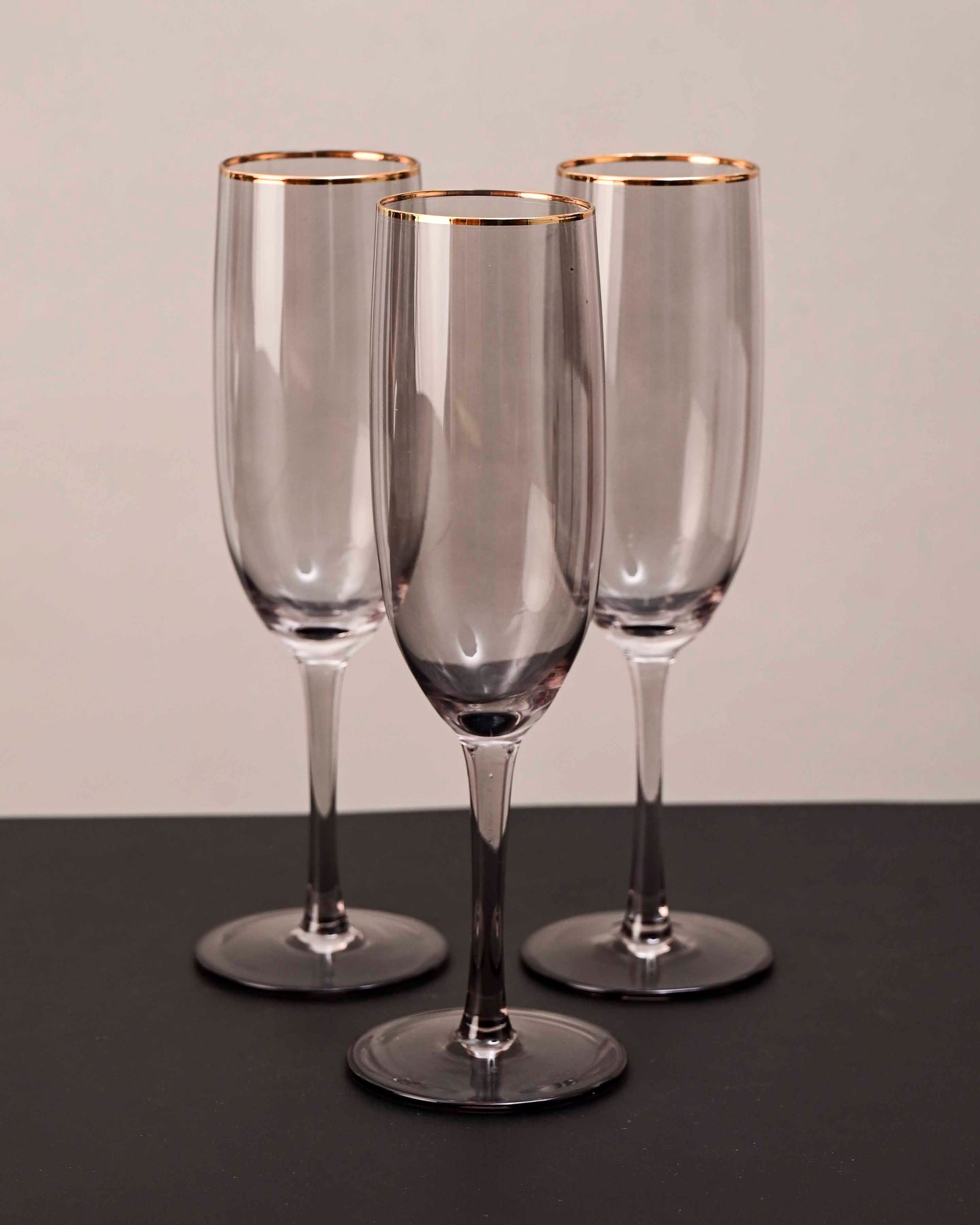 Sparkling Champagne Flute - Smoke - Set Of 6
