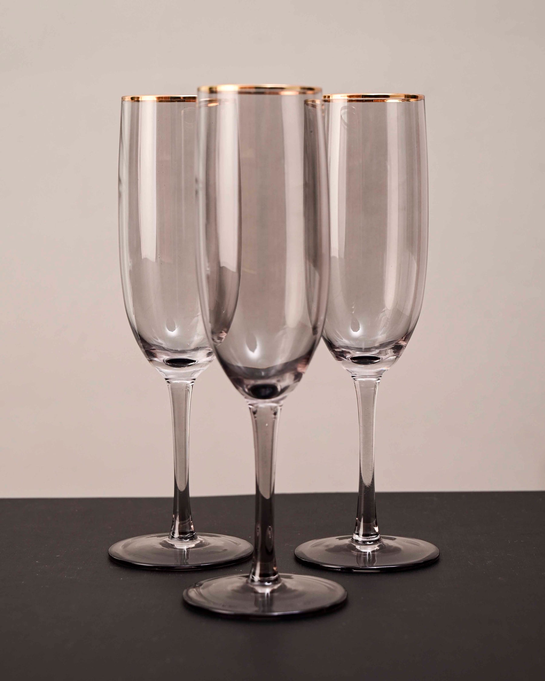 Sparkling Champagne Flute - Smoke - Set Of 6