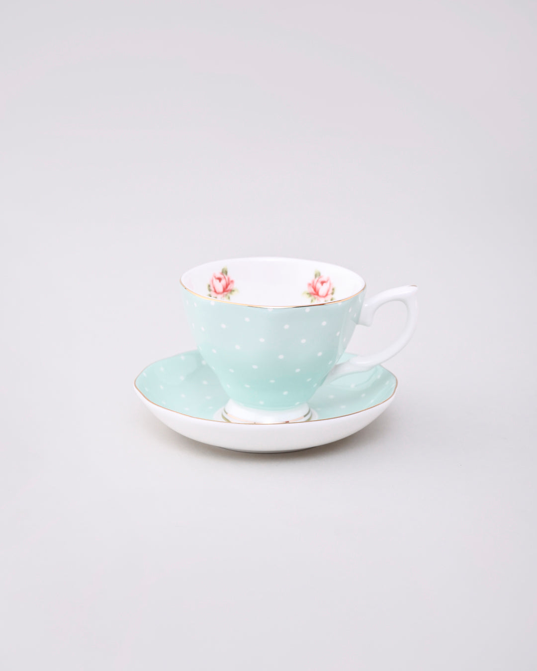 Polka Dot Tea Cup & Saucer