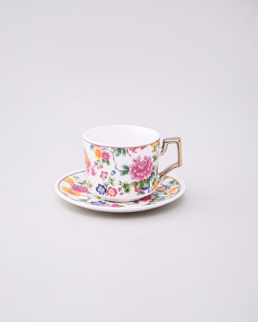 Botanic Grace Tea Cup & Saucer - Set Of 6