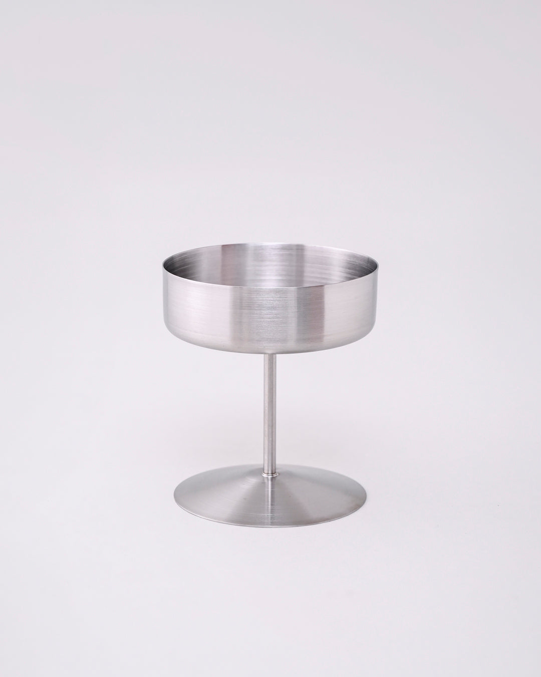 Stemline Pedestal Dessert Bowl - Silver
