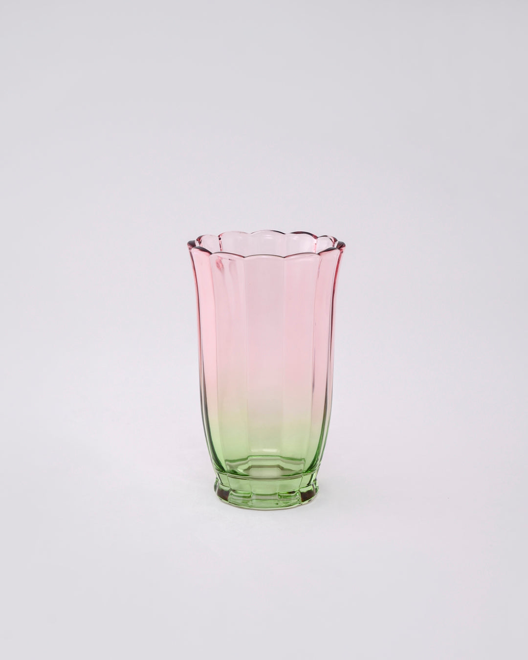 Pink Ombré Tulip Tall Glass - Set of 6