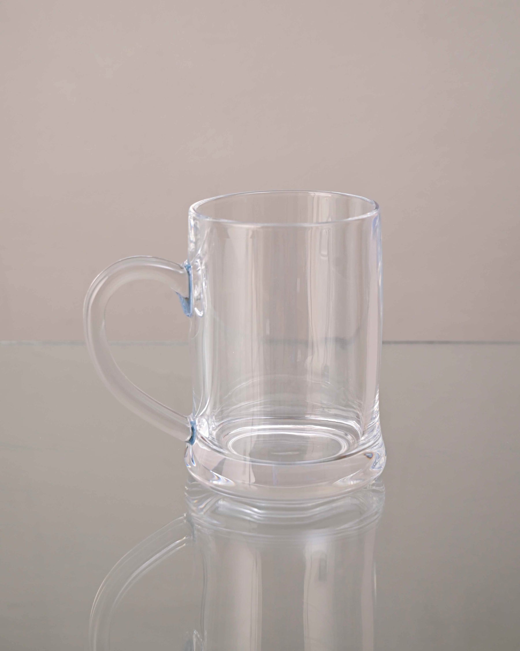 Faceted Radiance Clear Glass Mug - Set of 2