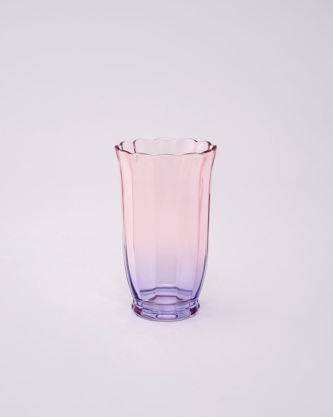 Purple Ombré Tulip Tall Glass - Set of 6
