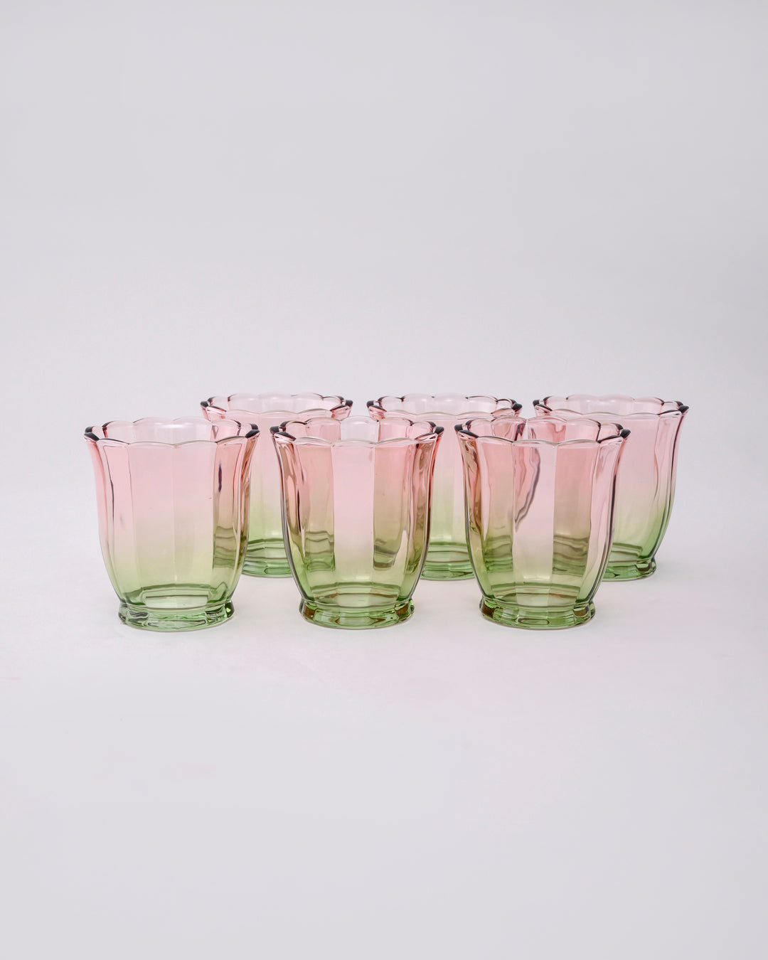 Pink Ombré Tulip Tumbler - Set of 6