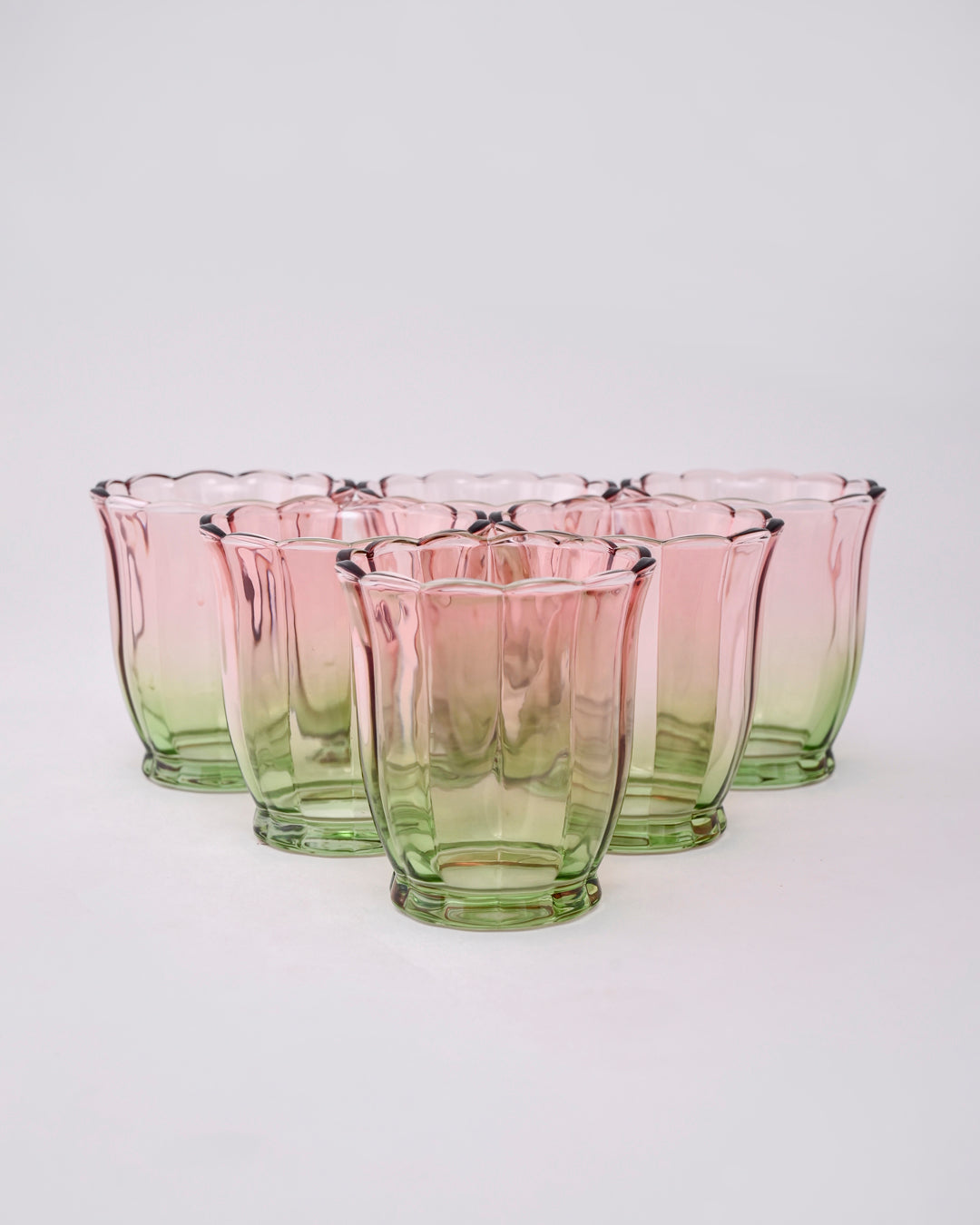 Pink Ombré Tulip Tumbler - Set of 6