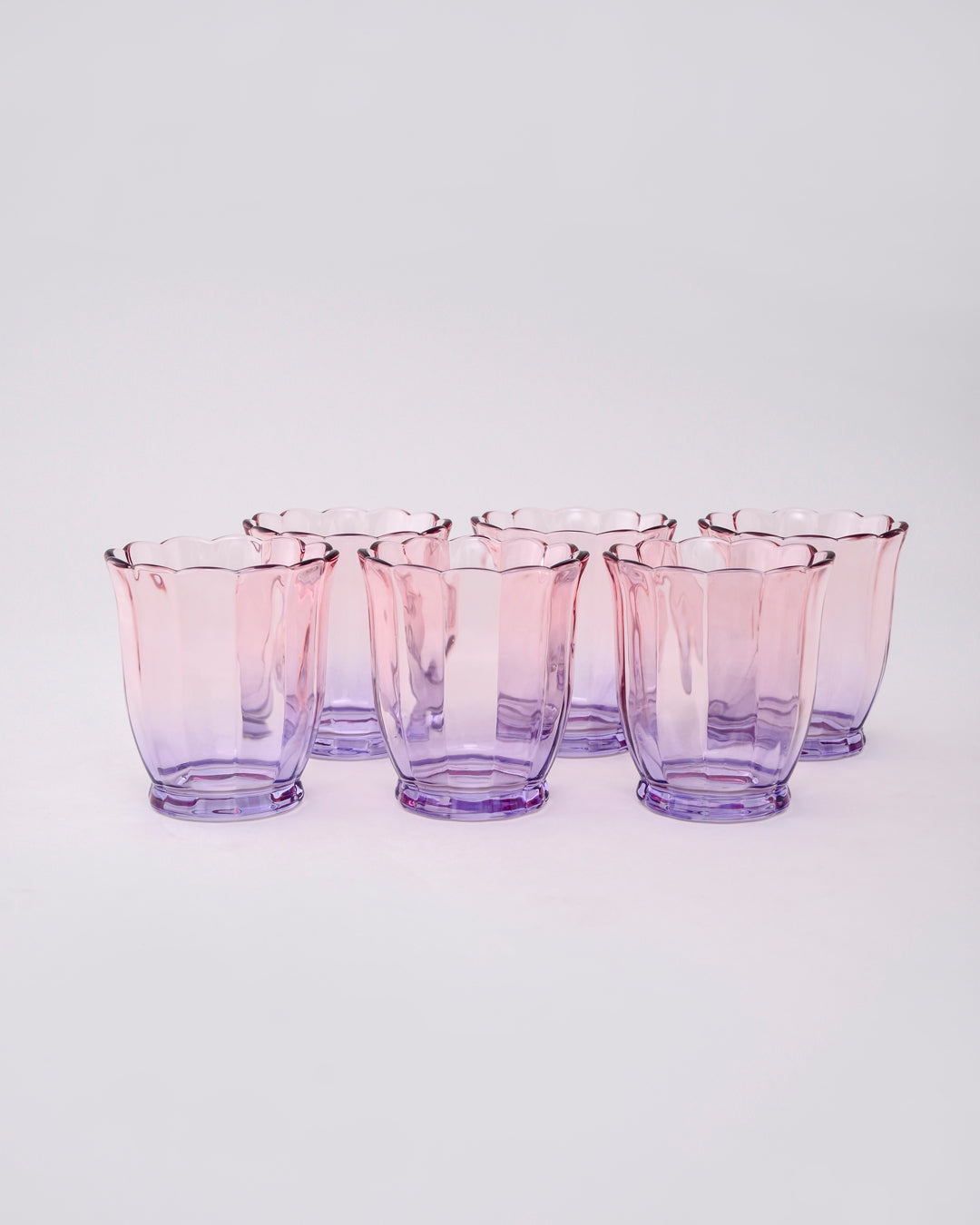 Purple Ombré Tulip Tumbler - Set of 6