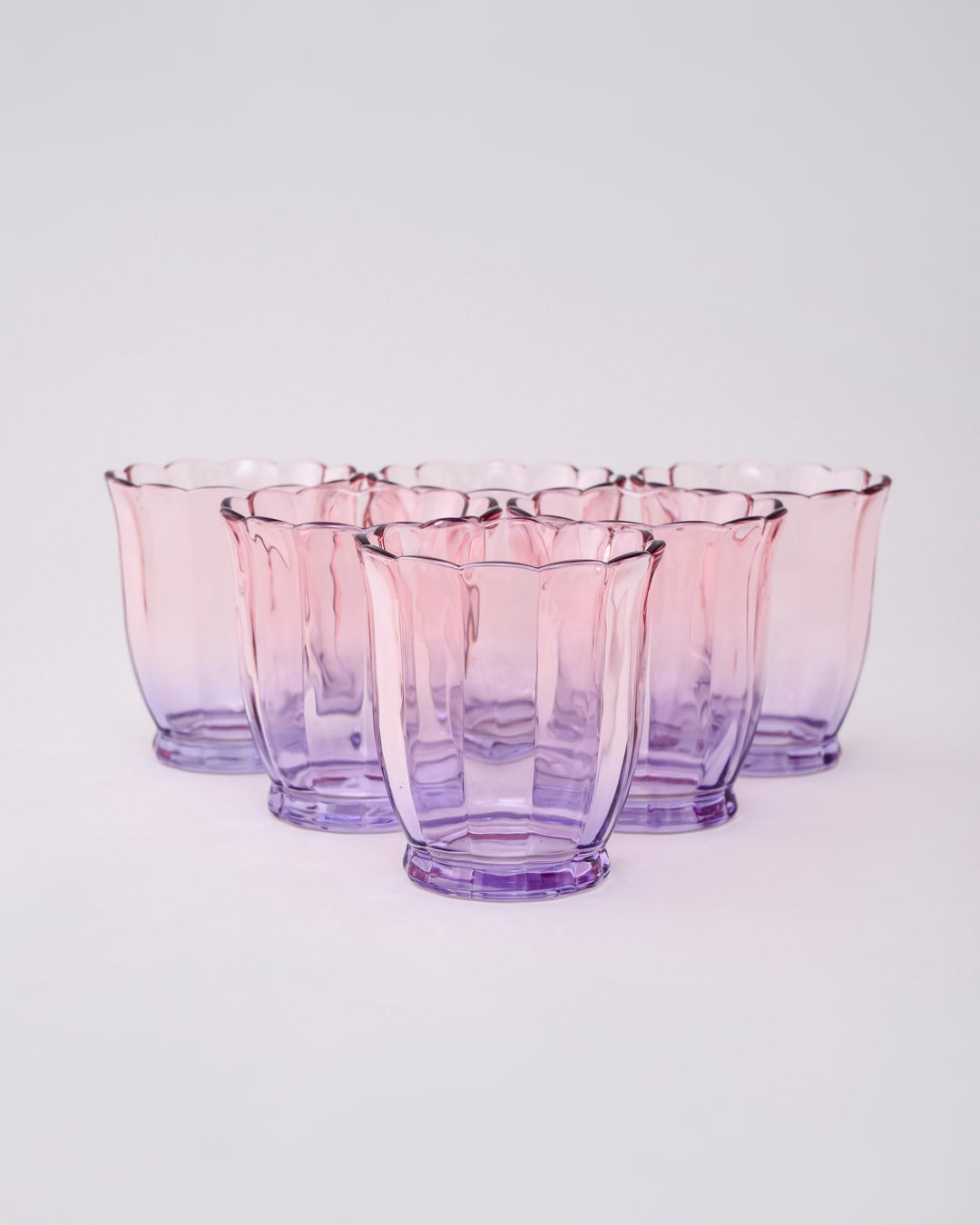 Purple Ombré Tulip Tumbler - Set of 6