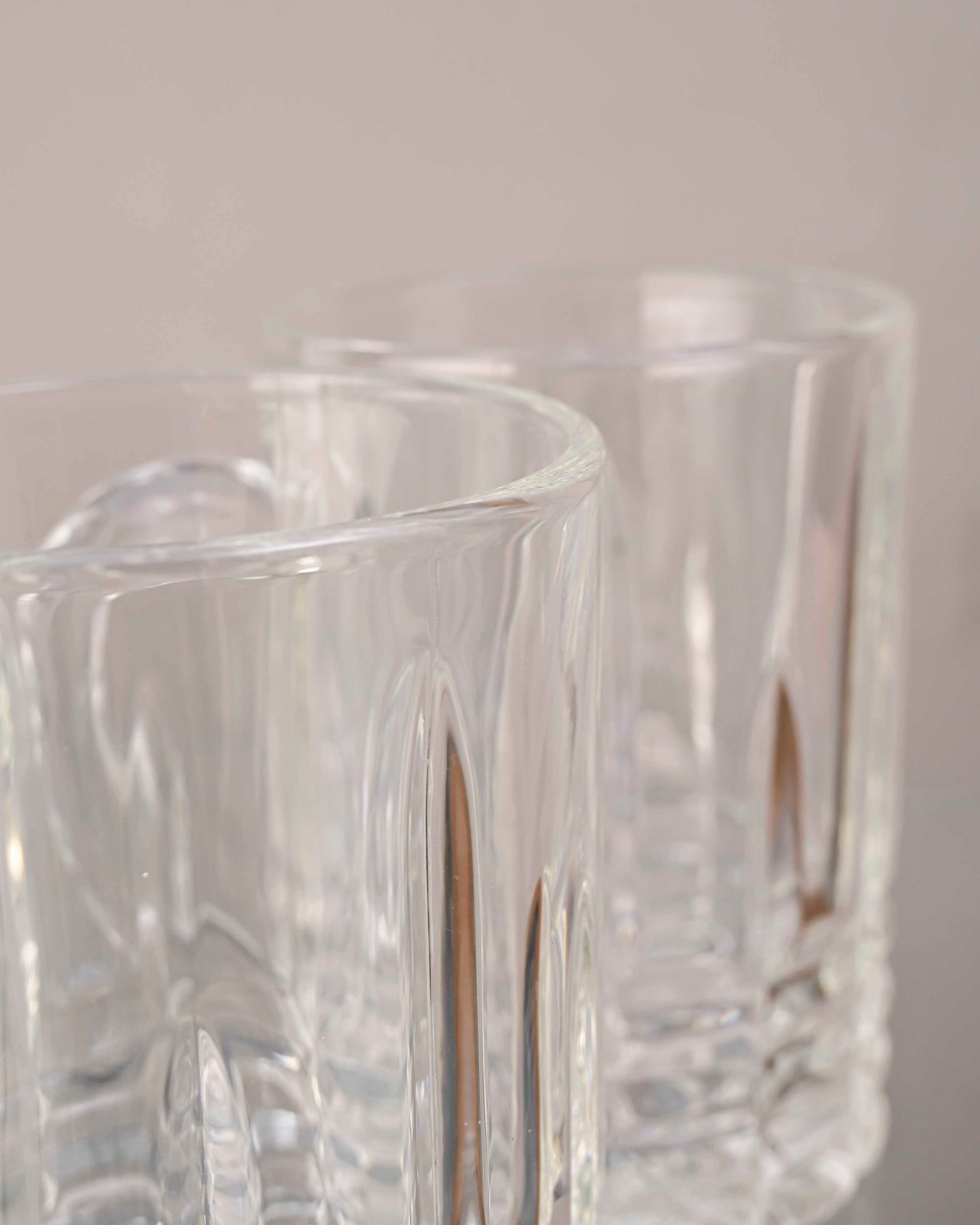 Chiseled Brilliance Clear Glass Mug - Set of 2