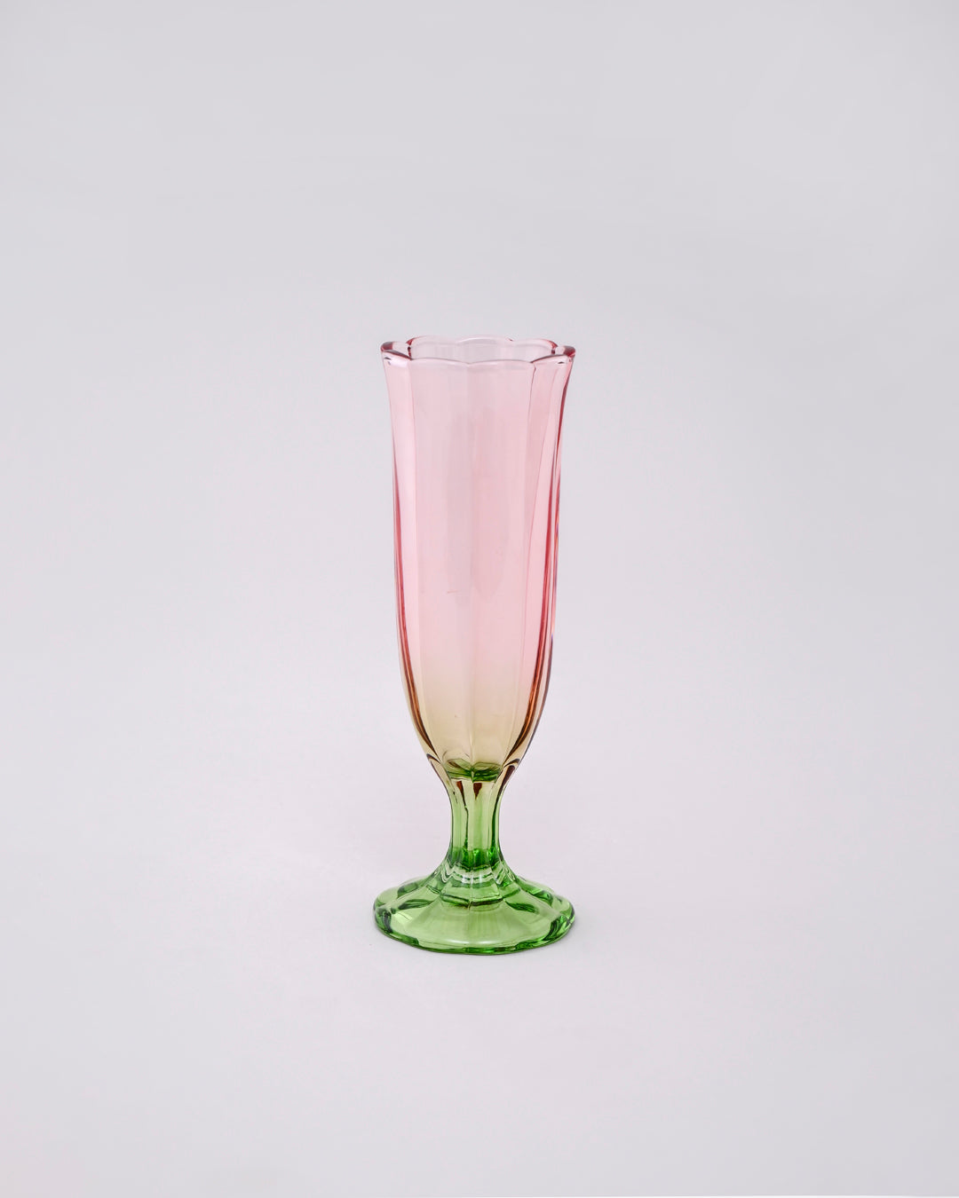 Pink Ombré Tulip Champagne Flute - Set of 6