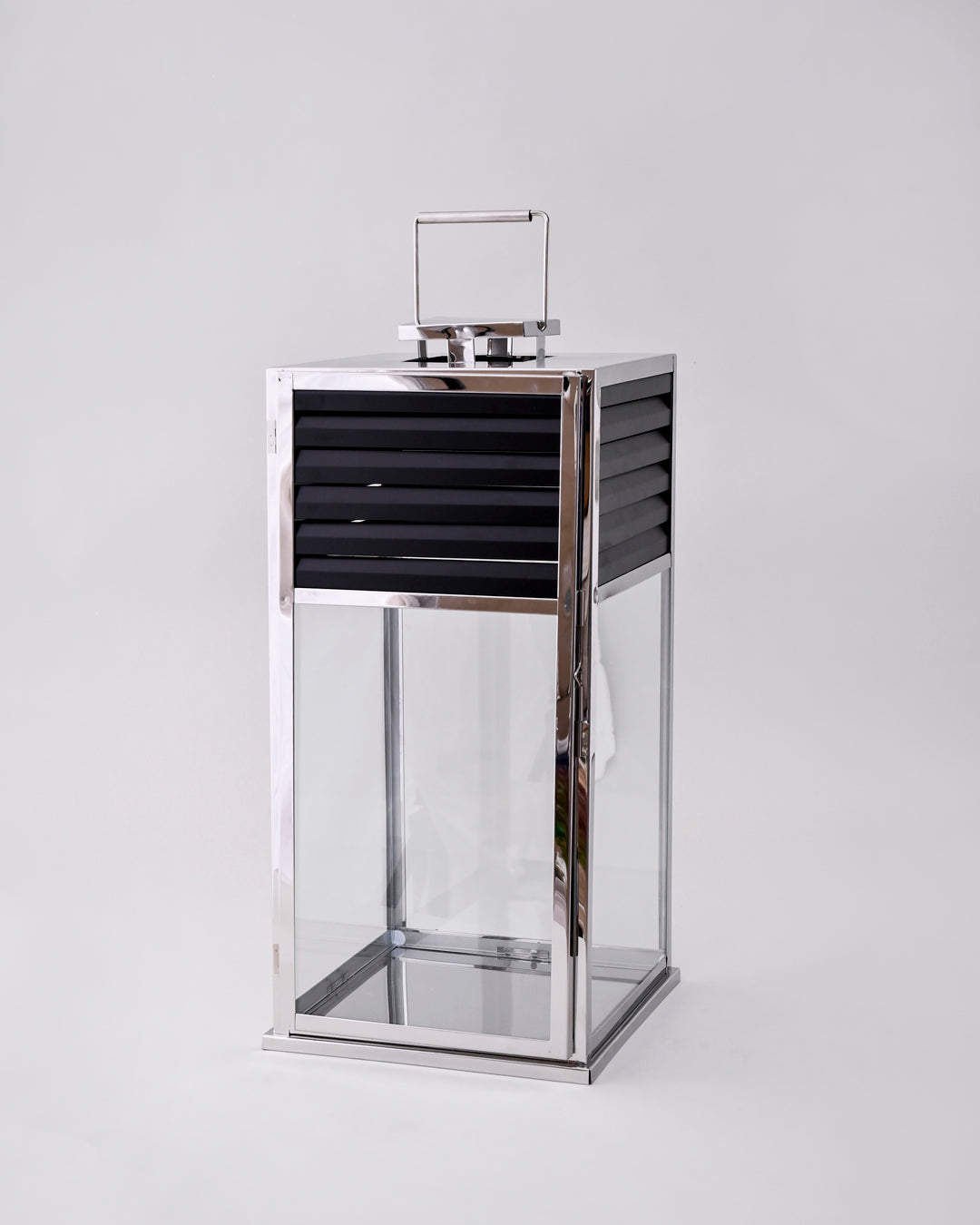 Striped Charm Modern Candle Lantern