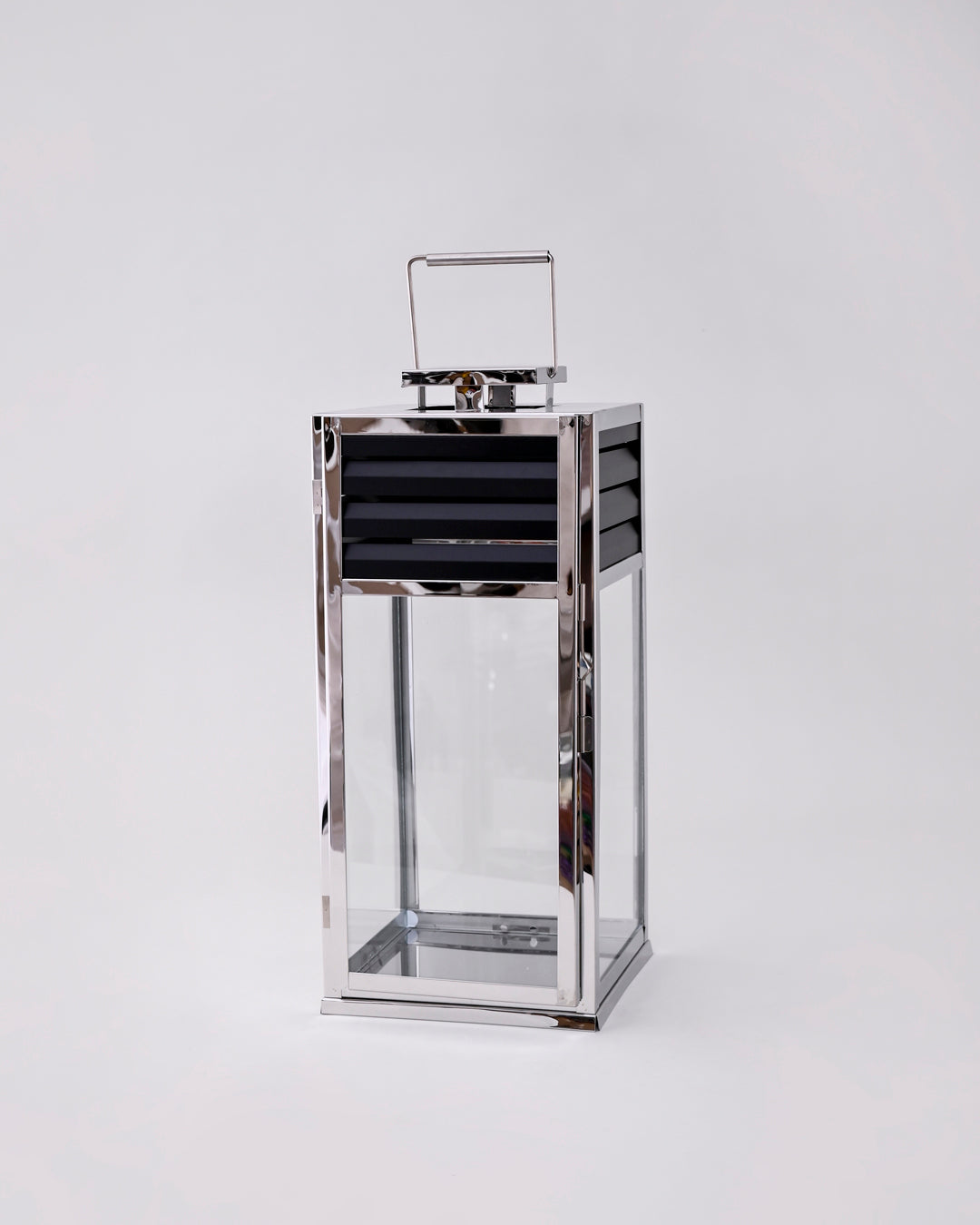 Striped Charm Modern Candle Lantern