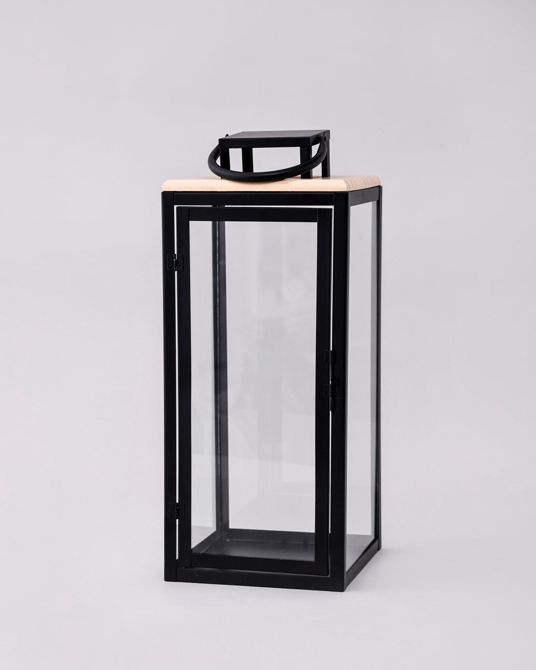 Black Frame Elegance Candle Lantern