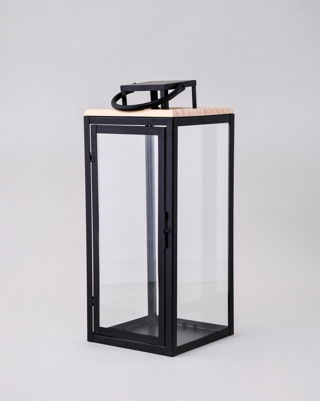 Black Frame Elegance Candle Lantern