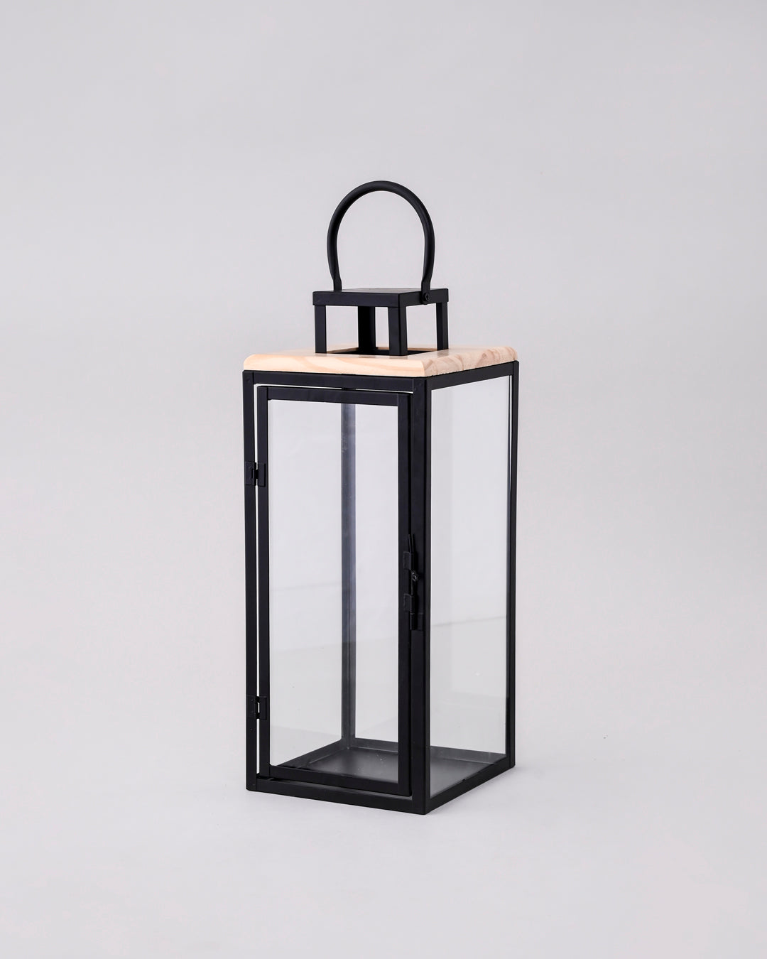 Black Frame Elegance Candle Lantern