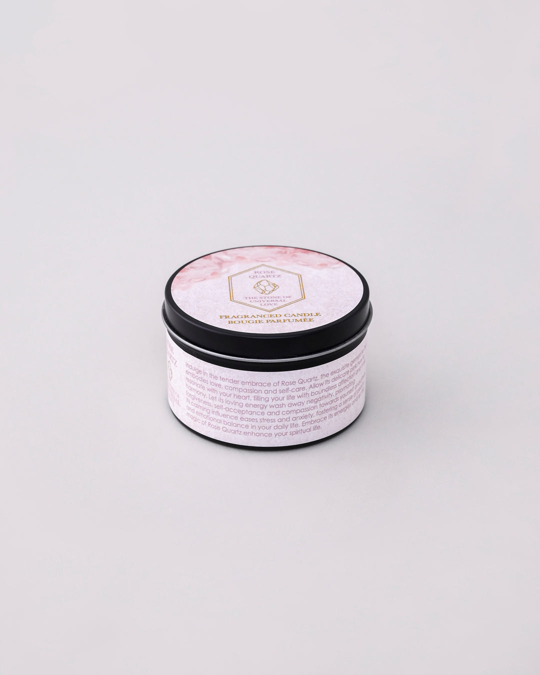Rose Quartz - The Stone Of Universal Love Aroma Candle