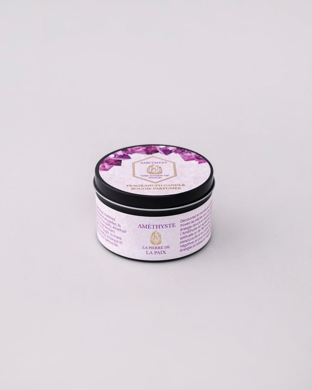 Amethyst - The Stone Of Peace Aroma Candle
