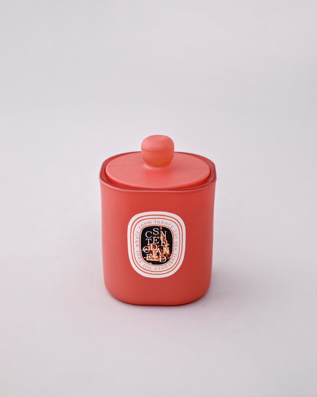 Velour Flame Aroma Candle - Orange