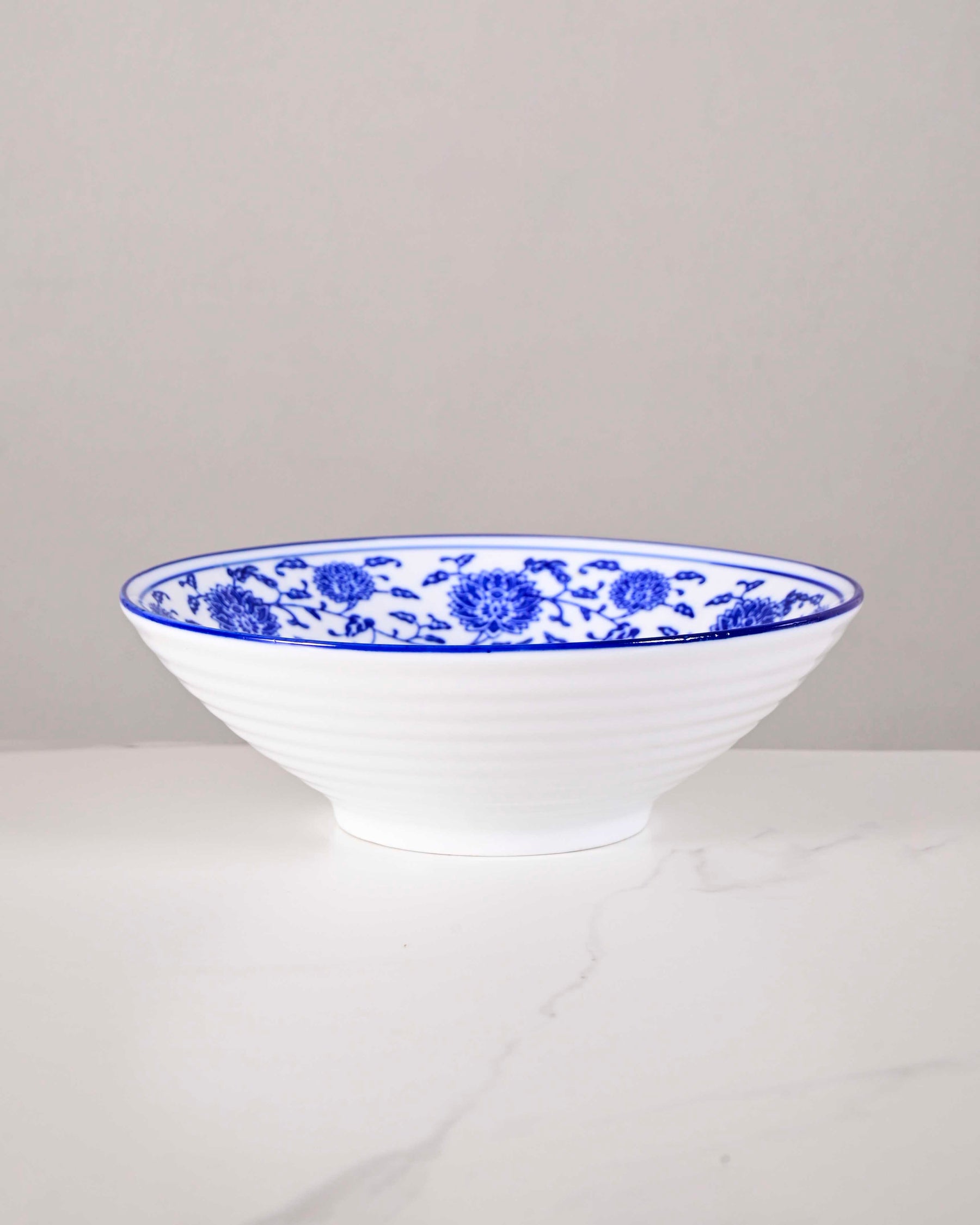 Vintage Blue & White Serving Bowl - Small