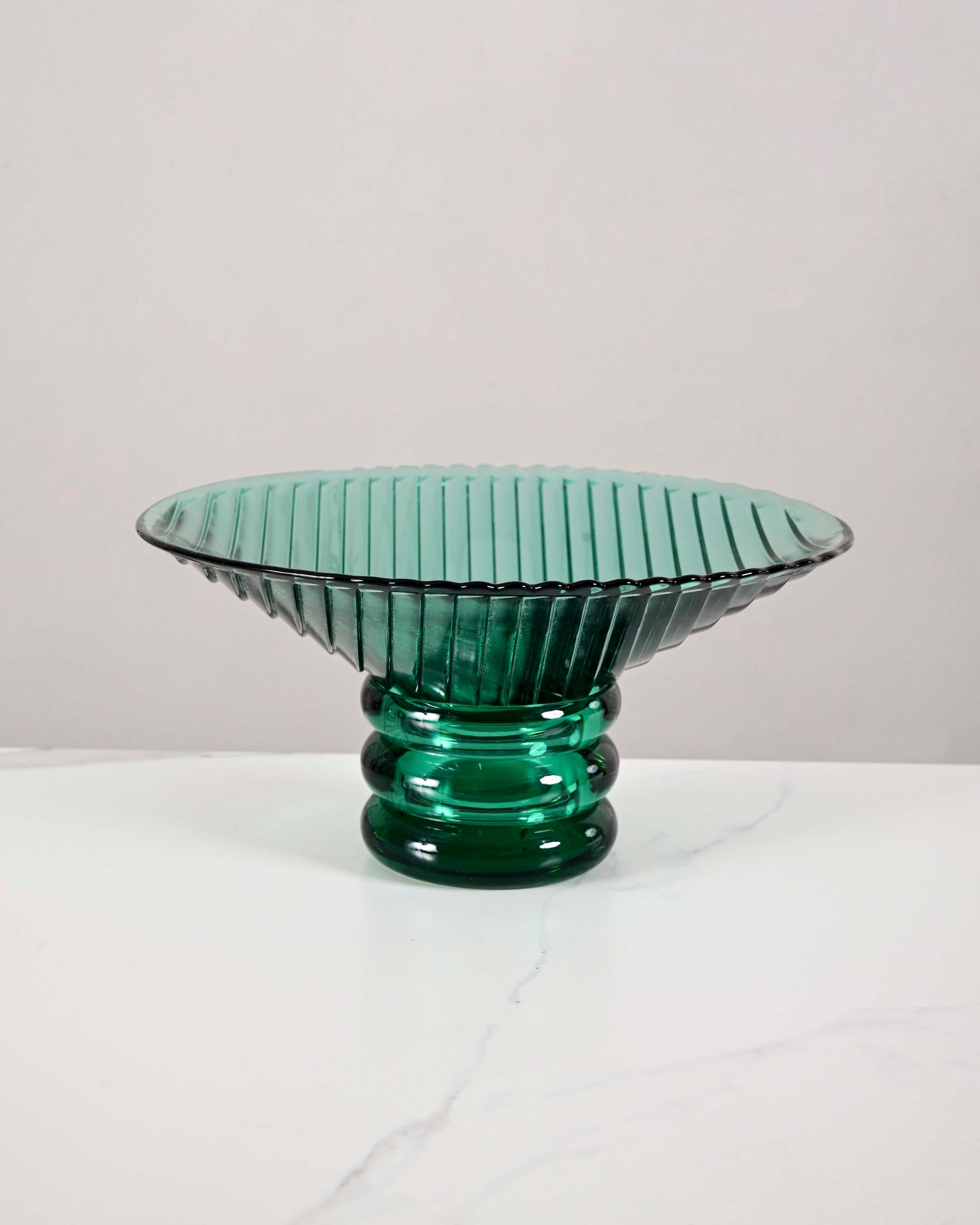 Mariel Footed Bowl - Emerald Green