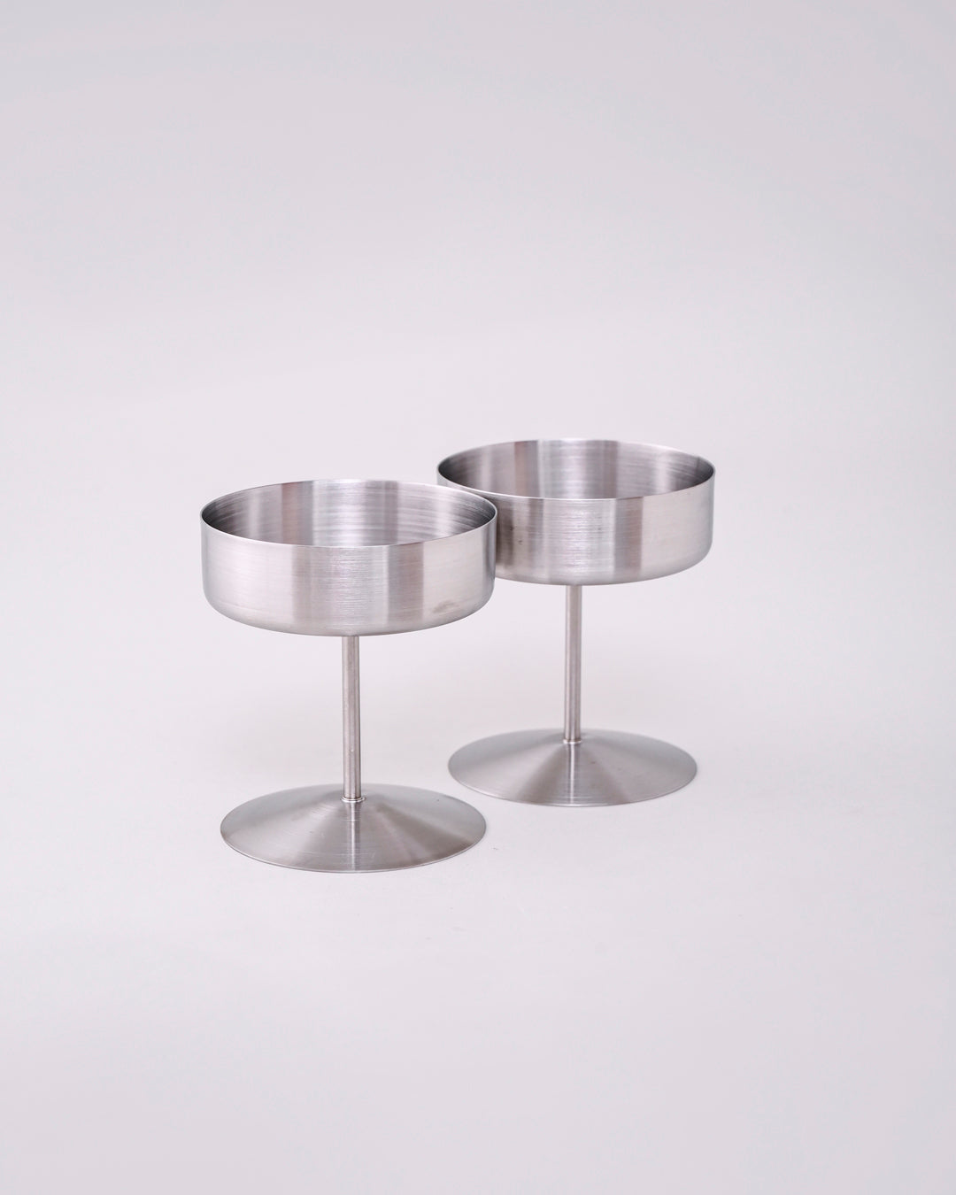 Stemline Pedestal Dessert Bowl - Silver