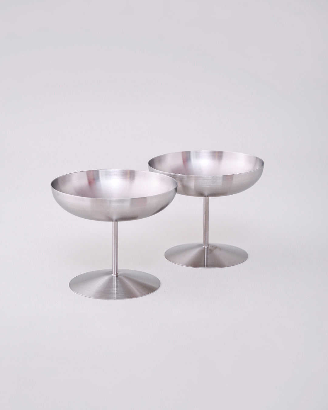 Float Pedestal Dessert Bowl - Silver
