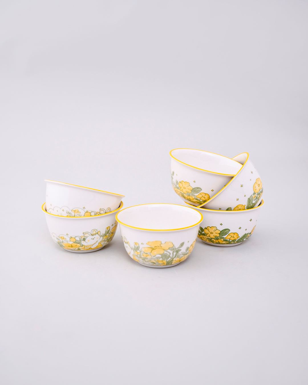 Spring Meadow Katori - Set Of 6