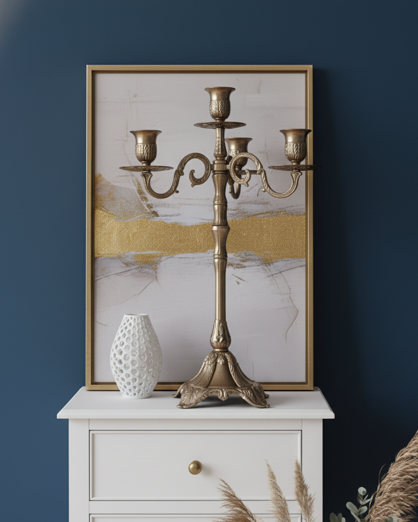 Victorian Charm 5-Arm Candle Stand - 83 CM