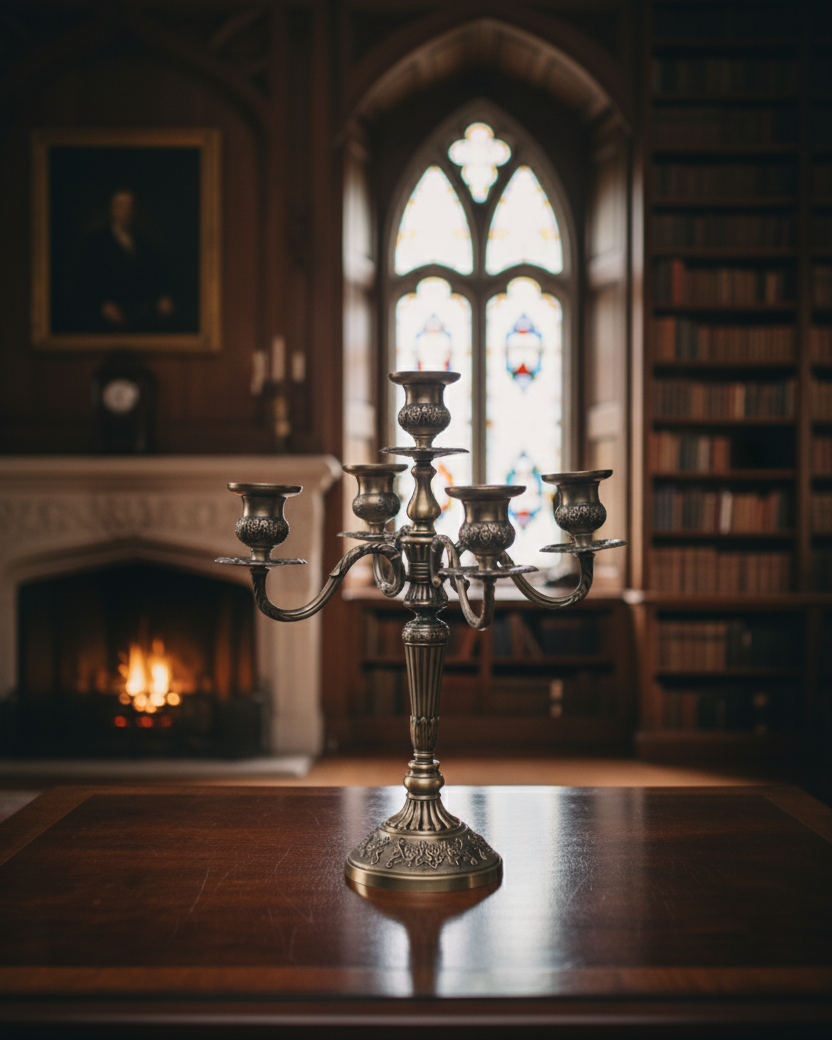 Antique Grace 5-Arm Candelabra - 35 CM