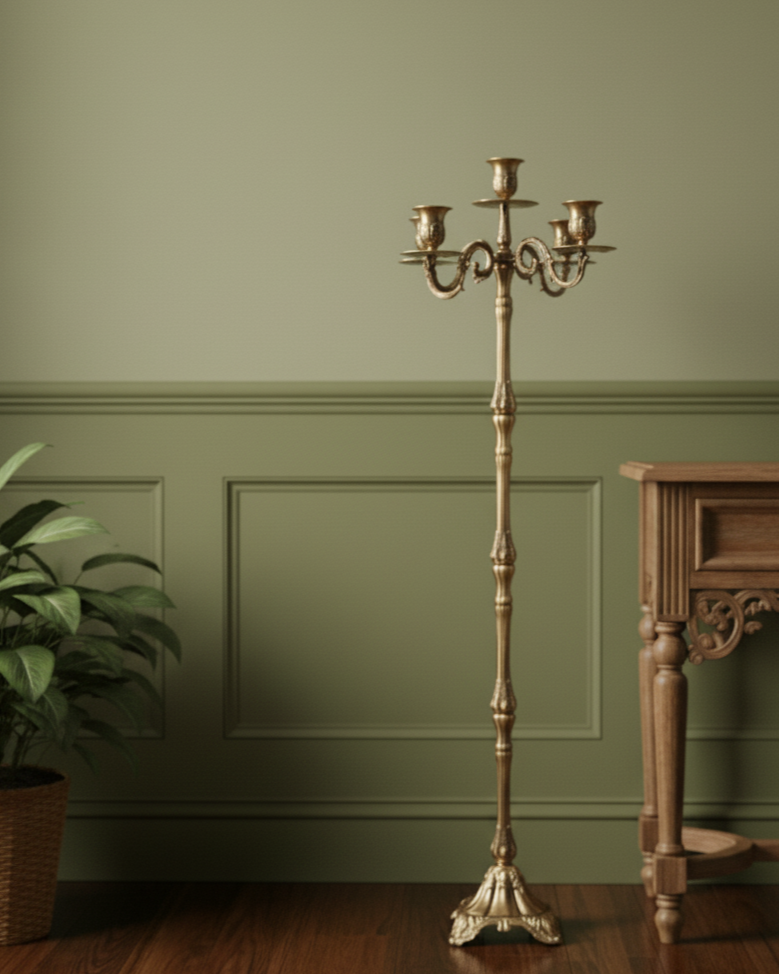 Majestic Heritage 5-Arm Candle Stand - 104 CM