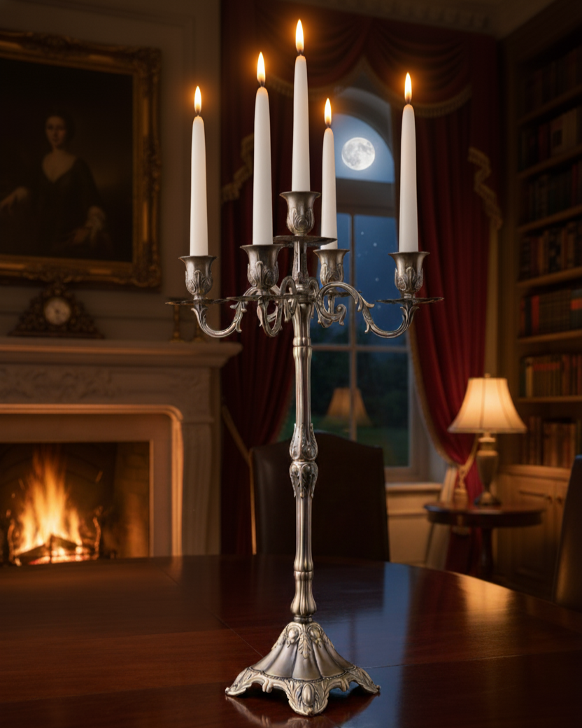 Heritage Glow 5-Arm Candelabra - 66 CM