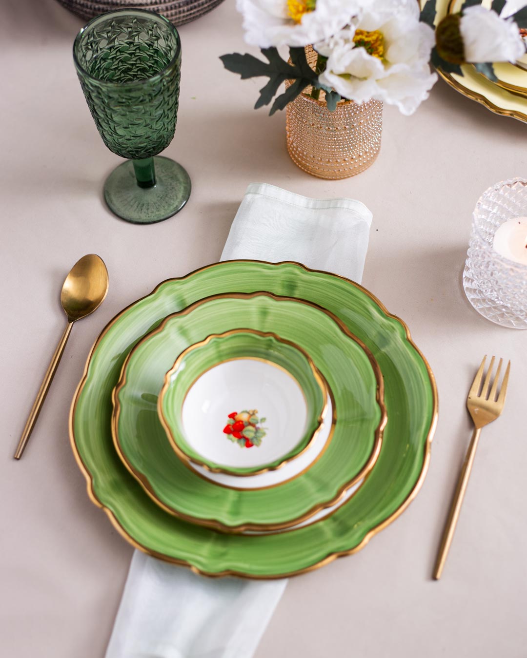 Clementine Dinner Plate - Green