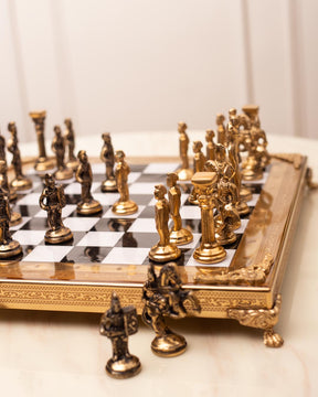 Historical Greek vs Roman Army Chess Set