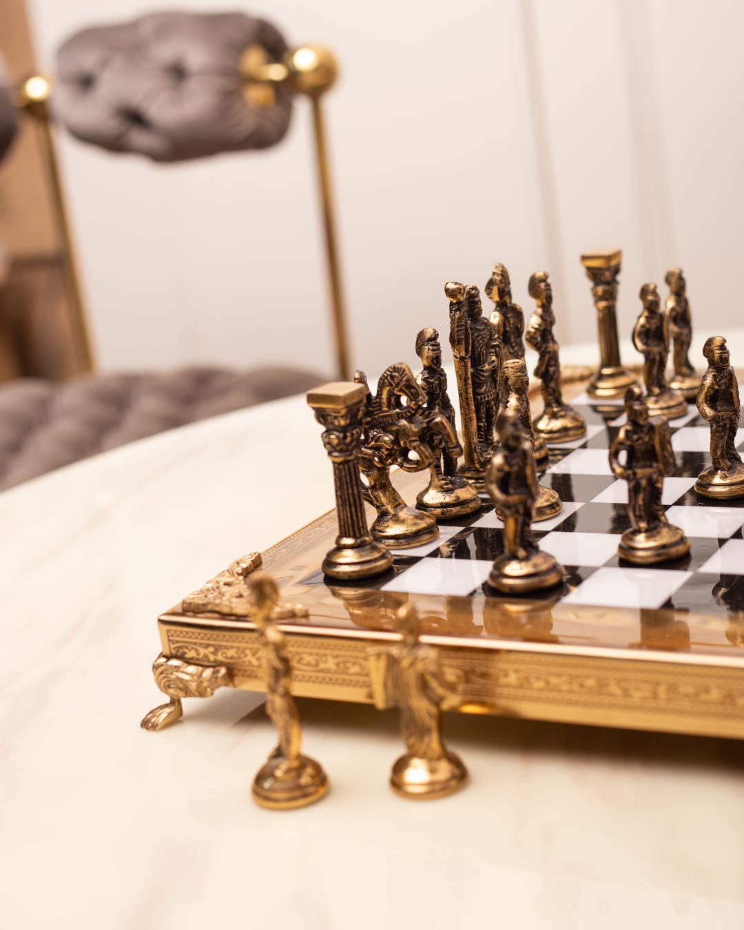 Historical Greek vs Roman Army Chess Set - The Decor Kart