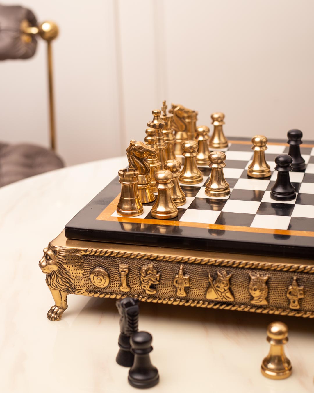 Vintage Regency Traditional Chess Set - The Decor Kart