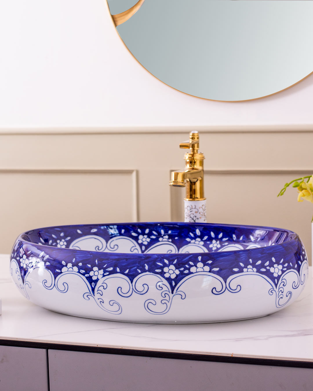 Fragrant Porcelain Counter Top Basin - The Decor Kart