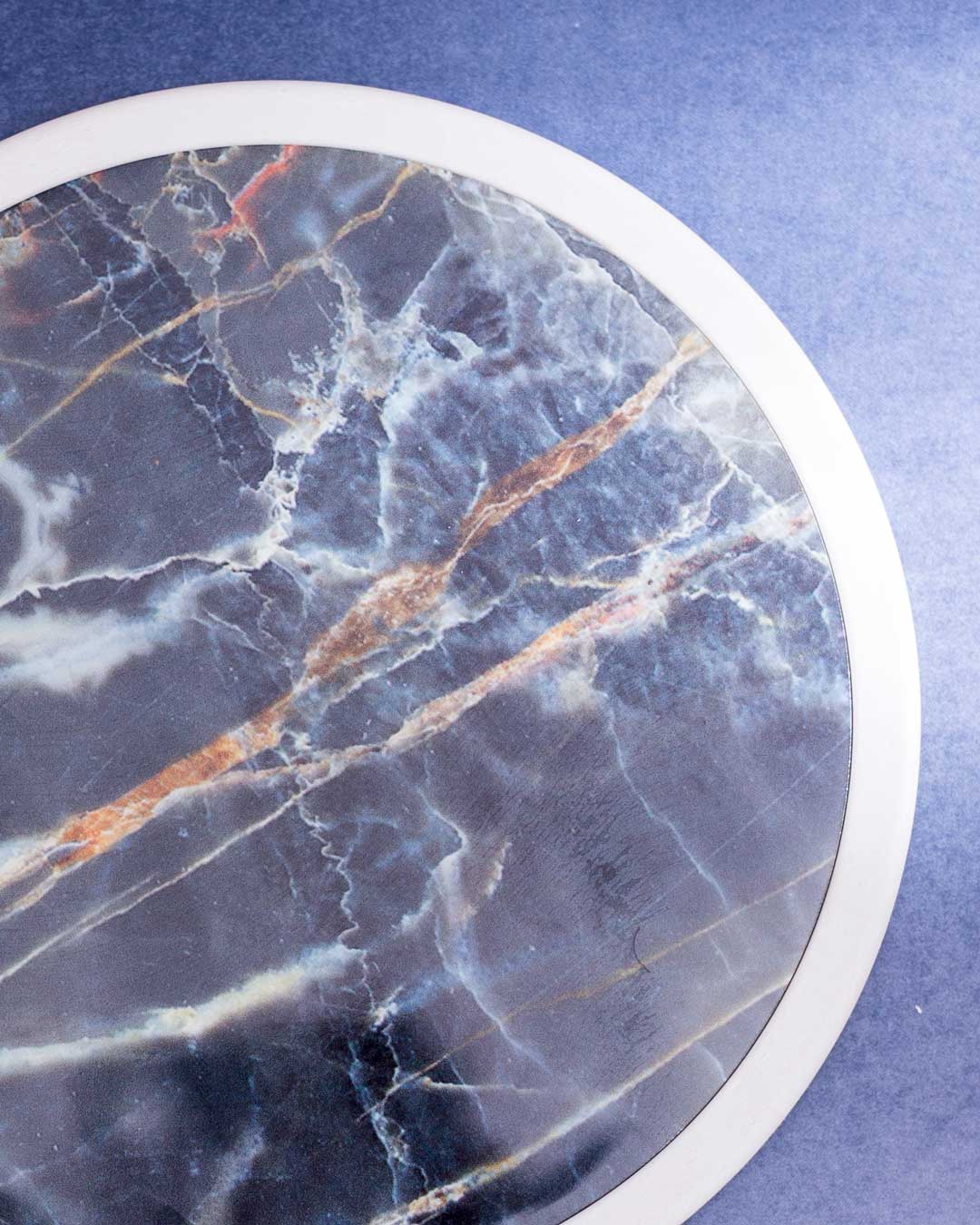 'Stone Serenity' Marbleized Trivet - Black