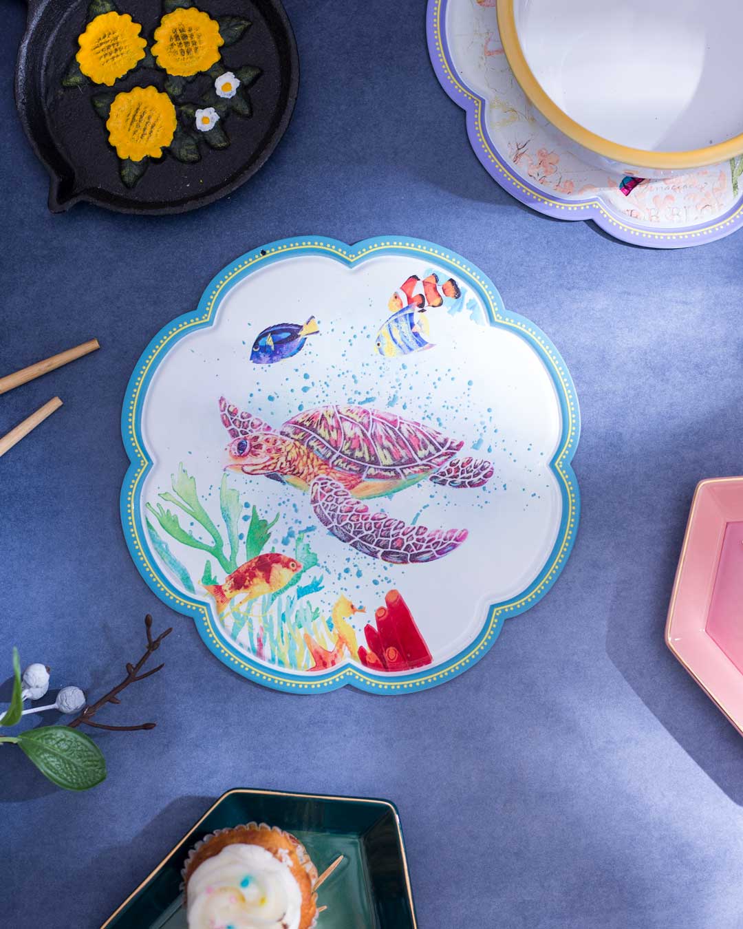 Oceanic Elegance Turtle Trivet