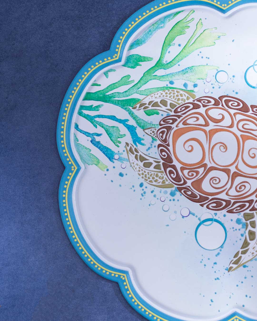 Oceanic Elegance Turtle Trivet