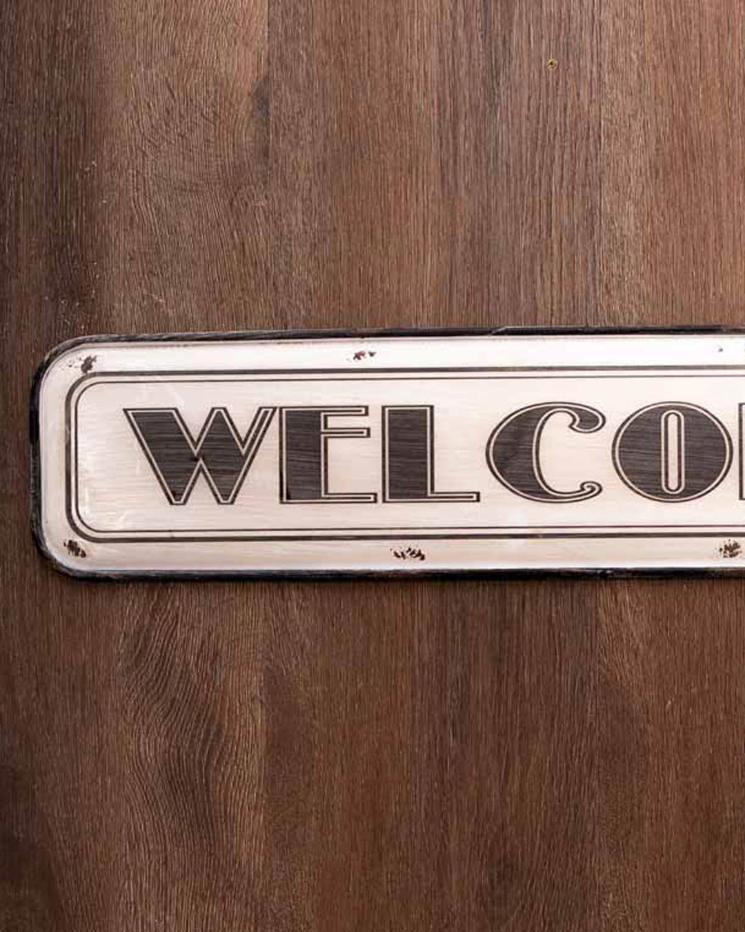 'WELCOME' Tin Bar Sign - The Decor Kart