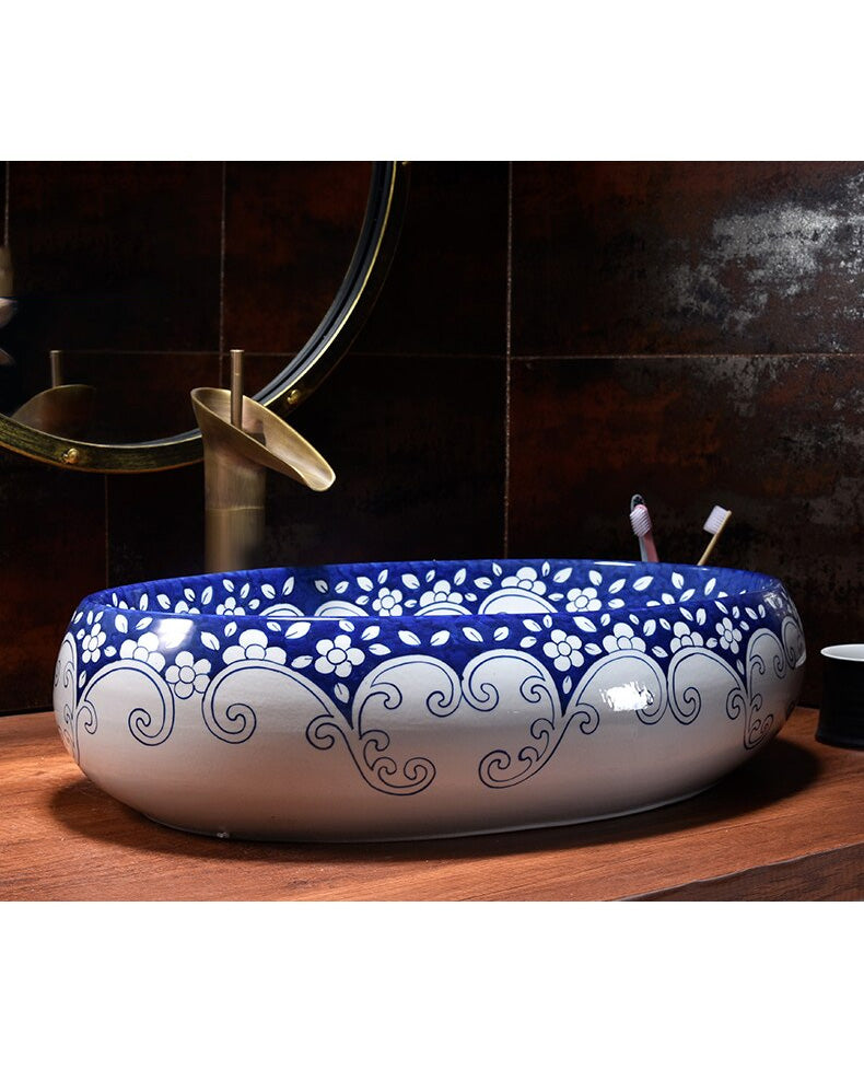 Fragrant Porcelain Counter Top Basin - The Decor Kart