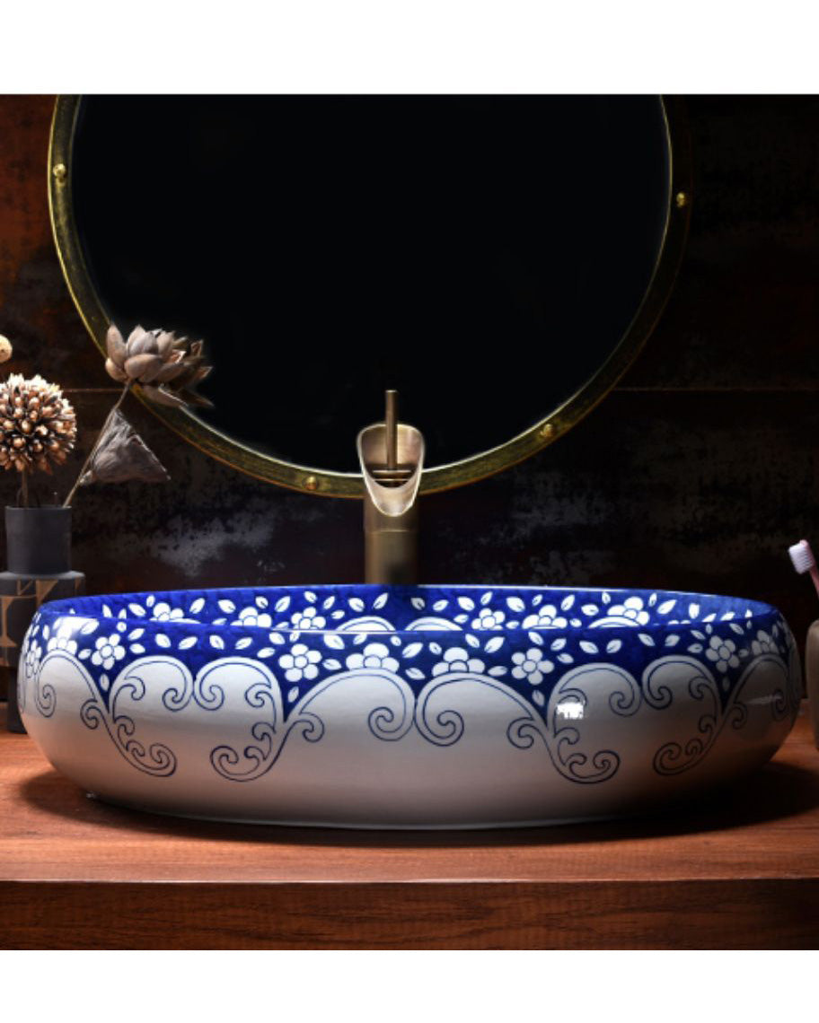 Fragrant Porcelain Counter Top Basin - The Decor Kart