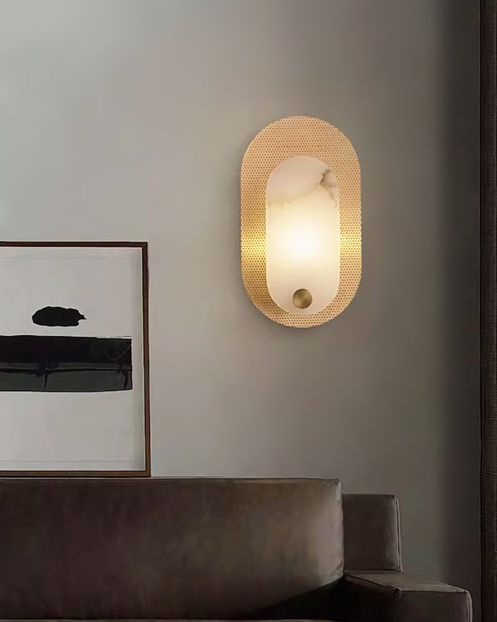 Modern Harlan Alabaster Wall Light
